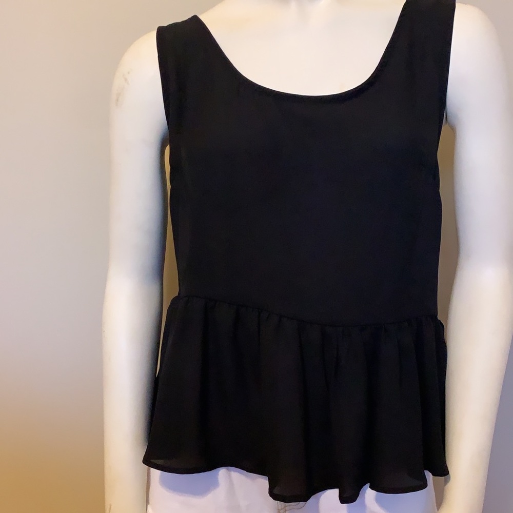 Black tank top